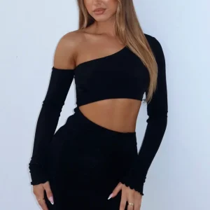 Cashing Out Long Sleeve Mini Dress Black
