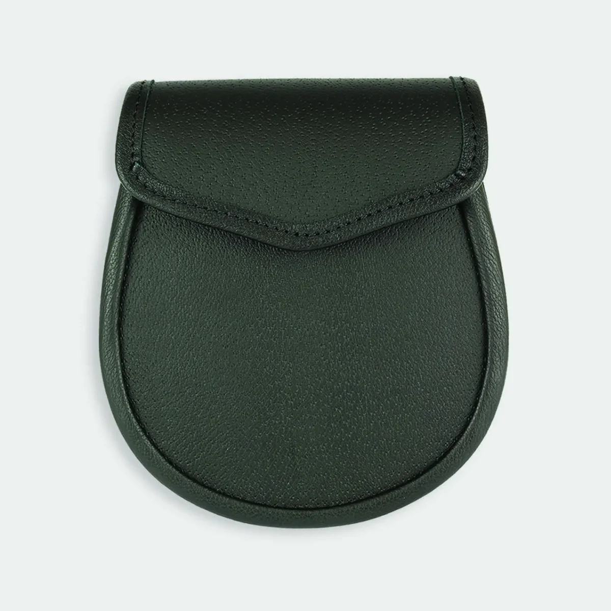 Full black leather sporran