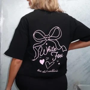 Love You Forever Oversized Tee Black